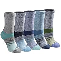 Dickies Women's Max Cushion Non-Binding 5-Pair Crew Socks