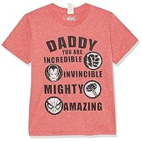 Marvel Classic Dad List Boys Short Sleeve Tee Shirt