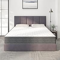 NapQueen Full Mattress, 10 Inch Victoria Hybrid Cooling Gel Infused Pocket Spring and Memory Foam Mattress, Full Size Mattress Bed in a Box, CertiPUR-US Certified, Fiberglass-Free Mattress