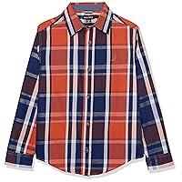 Nautica Boys' Long Sleeve Woven Button-Down Shirt