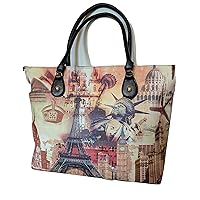 Women's Top Handle Handbag; PU Leather Embossed Graphics