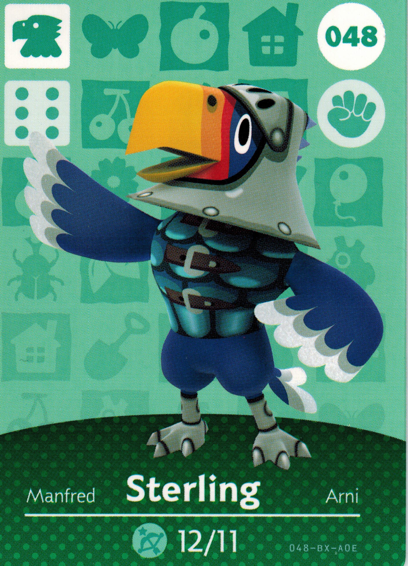Animal Crossing Happy Home Designer Amiibo Card Sterling 048/100