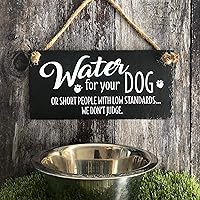 Dog Pub Sign Dog Water Sign Dog Water Accessories Dog Friendly Dog Cafe Funny Hanging Plaque Wooden Sign 8x12 inches