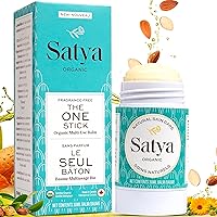 Satya Organic All Over Body Balm Stick - Lotion Stick for All Skin Types - Face Balm Moisturizer Stick - Hydrating Face Stick for Adults and Kids - 1.01 Oz Moisturizer Stick