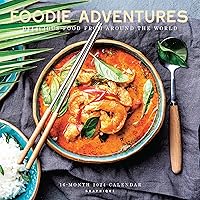 Graphique 2024 Foodie Adventures Wall Calendar | 12” x 12” | Thick Paper | Home & Office Organizer | Large Monthly Grid | 3 Languages & Marked Holidays | 4 Month Preview Page for 2025