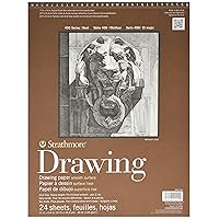 Strathmore (400-105 400 Series Drawing, Smooth Surface, 11x14, White, 24 Sheets