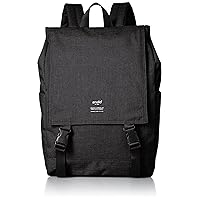 anello(アネロ) Women Flap Backpack, Black (Black 19-3911tcx)