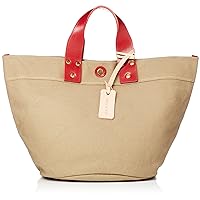 Cotton Handbag, Leather, Made in Japan