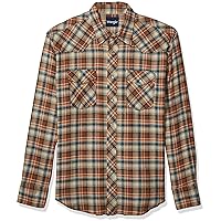 Wrangler Men's Western Lightweight Flannel Shirt