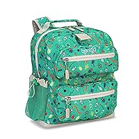 Bentgo® Kids Backpack - Lightweight 14” Backpack in Fun Prints for School, Travel, & Daycare, Ideal for Ages 4+, Roomy Interior, Durable & Water-Resistant Fabric, & Loop for Lunch Bag (Bug Buddies)