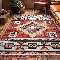 Well Woven Lizette Red Traditional Medallion (6'7