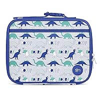 Simple Modern Kids Lunch Box for Toddler | Reusable Insulated Bag for Boys | Meal Containers for School with Exterior and Interior Pockets | Hadley Collection | Dinosaur Roar
