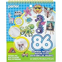 Perler Instruction Pad for Fuse Beads, 86 Patterns, Summertime Fun Piece, Small