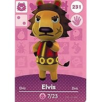 Nintendo Animal Crossing Happy Home Designer Amiibo Card Elvis 231/300 USA Version