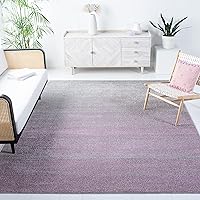 SAFAVIEH Adirondack Collection Area Rug - 8' x 10', Purple & Green, Modern Ombre Design, Non-Shedding & Easy Care, Ideal for High Traffic Areas in Living Room, Bedroom (ADR113V)