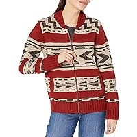 PENDLETON Women's Graphic Shetland Zip Sweater