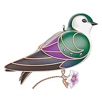Christmas Ornament 2024, The Beauty of Birds Violet-Green Swallow, Gift for Her