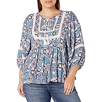 Vintage America Blues Women's Flynn Embroidered Peasant Blouse