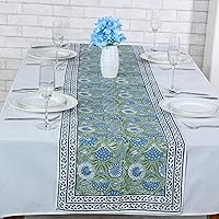 Ridhi Asparagus Green Tablerunners 100% Cotton Decorative Table Cover for Home, Kitchen, Dining, Cocktail Party Parties Family Dinners Wedding Thanksgiving/Christmas
