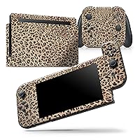 Compatible with Nintendo Switch Lite - Skin Decal Protective Scratch-Resistant Removable Vinyl Wrap Cover - Brown Vector Leopard Print