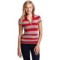 Southpole Teen-girlswomen's Rugby Side Ruched Polo