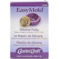 Environmental Technology Castin'Craft EasyMold Silicone Putty (½ lb Kit) 2 Part Molding Compound | Food Safe & Non-Toxic | Heat-Resistant Molds for Casting Resin & Epoxy | Mold Making in Minutes