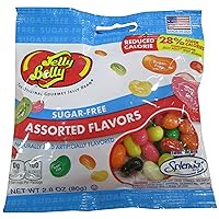 Sugar Free Jelly Beans, Assorted Flavors, 2.8-Ounce Bags (Pack of 12)