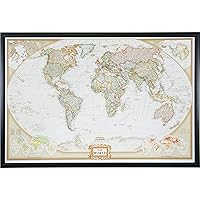 Craig Frames Wayfarer, Executive World Push Pin Travel Map