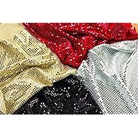 TickiT Sequins Fabric - Set of 4 - Colored Fabric - Dress-Up and Role Play for Kids