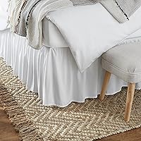 Lightweight Ruffled Bed Skirt, Classic Style, Soft and Stylish 100% Microfiber With 16