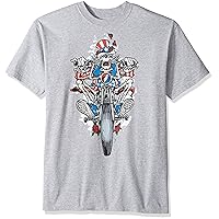 Liquid Blue Men's Plus-Size Grateful Dead Moto Sam Short Sleeve T-Shirt