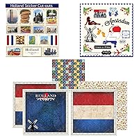 Scrapbook Customs Themed Paper and Stickers Scrapbook Kit, Holland Sightseeing