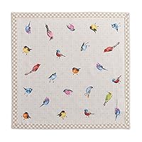 Maison d' Hermine Birdies On Wire 100% Cotton Soft and Comfortable Set of 4 Napkins Perfect for Family Dinners | Weddings | Cocktail | Kitchen | Spring/Summer (20 Inch by 20 Inch).