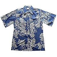 Made in USA Men's Mini Tahitian Reverse Aloha Shirt