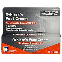 Rite Aid Clotrimazole Anti-fungal Cream, 1% - 1 oz | Treats Athlete's Foot | Jock Itch Cream | Ringworm Cream