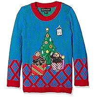 Blizzard Bay Boys Big Boys' Snowman with Hat Xmas Sweater