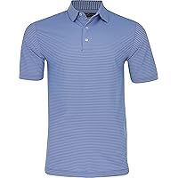 Gn Collection Men's Freedom Micro Pique Stripe Golf Polo, Formerly Known As Royal 2XL