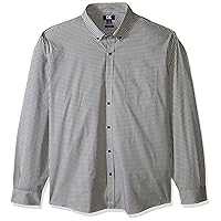 Cutter & Buck Men's Long Sleeve Anchor Gingham Tailored Fit Button Up Shirt