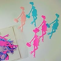 Confetti Gender Reveal Baby Shower 5 X 2.5 Aprox blue and pink Table Confetti Ballet Recital Party