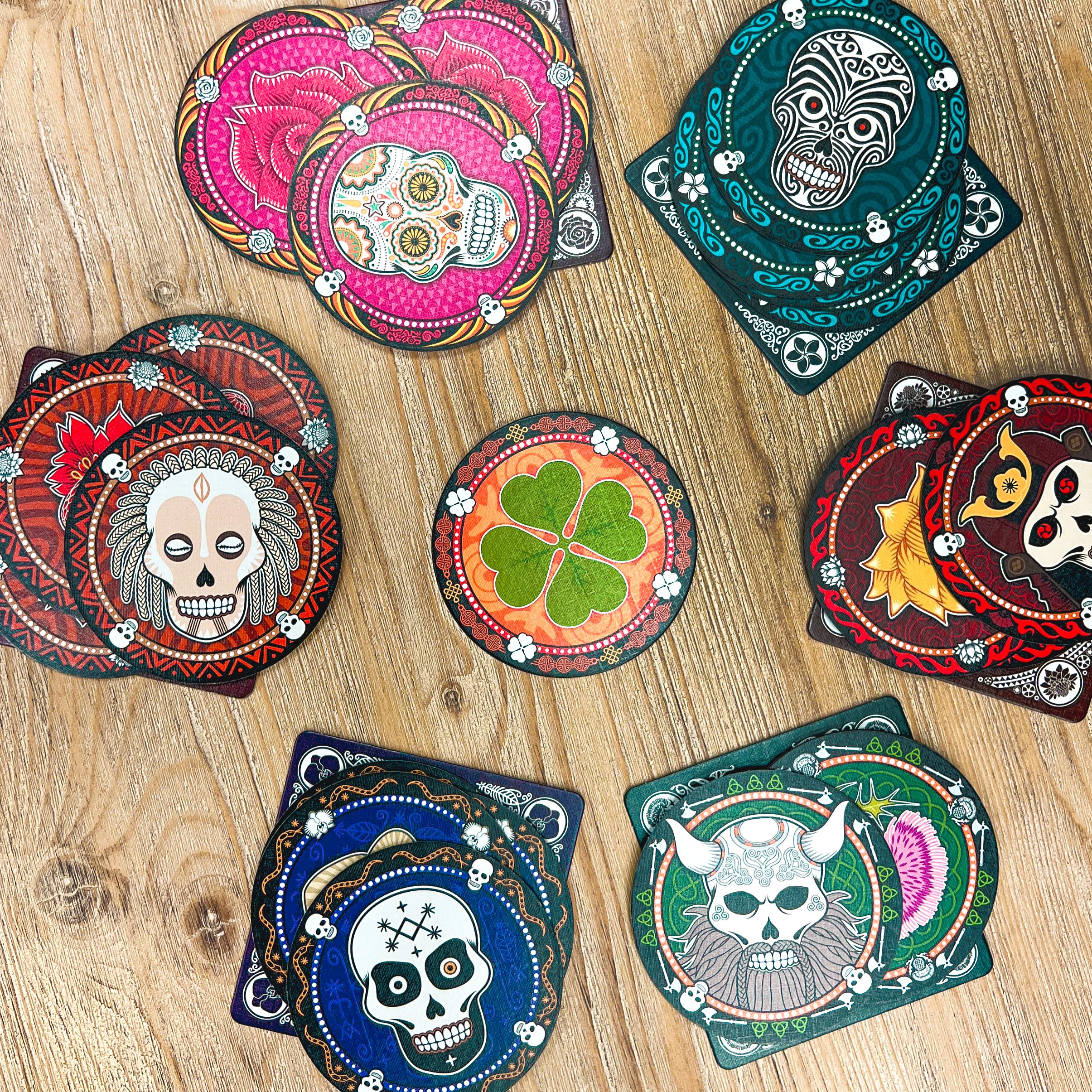 Skull Party Game | Bluffing ,Strategy, Fun for Game Night | Family Board Game for Adults and Teens | Ages 13+ | 3-6 Players | Average Playtime 30 Minutes | Made by Space Cowboys