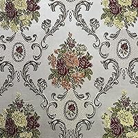 Luxurious Woven Jacquard Majestic Damask Design Heavy Furnishing Fabric for Upholstery, Window Treatments, Craft Renaissance Rococo Victorian 54
