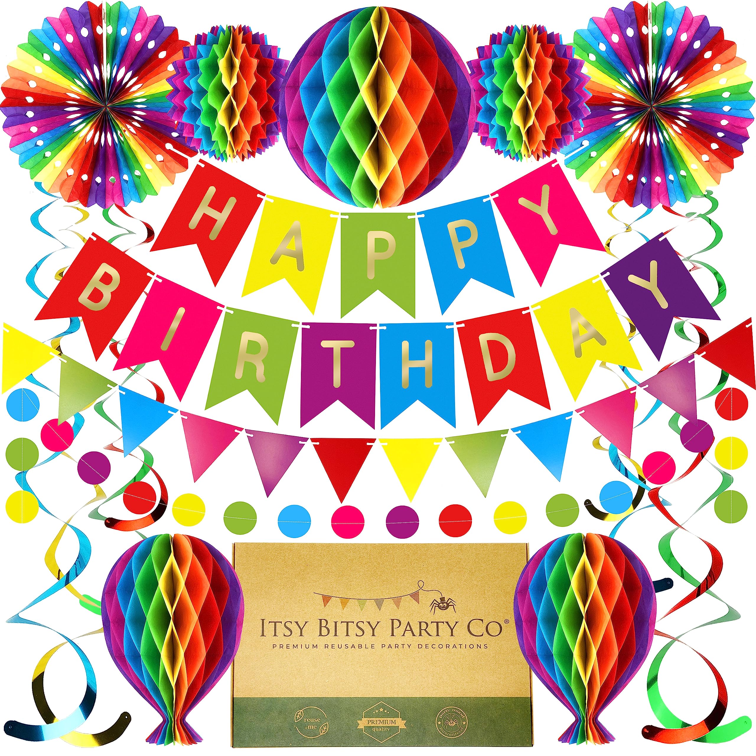 Mua Premium Reusable Birthday Party Decorations - Birthday ...