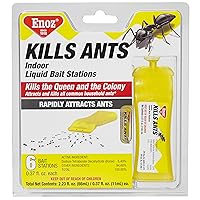 Enoz Kills Ants Liquid Ant Killer, Attracts and Kills The Queen Ant and The Colony Ants (Pack of 6, 36 Baits Total)