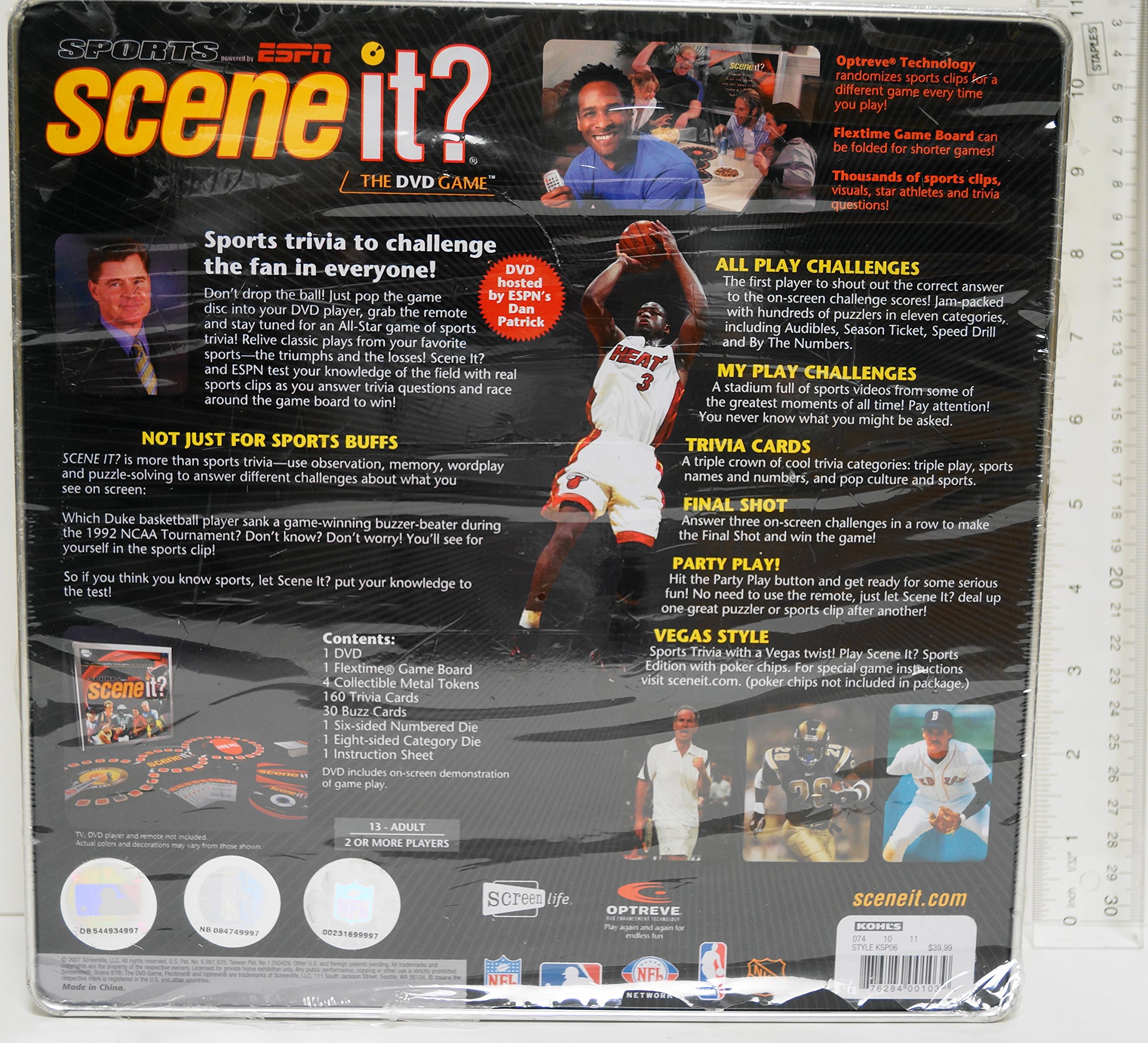 Scene it? Sports Powered by ESPN DVD Game Tin
