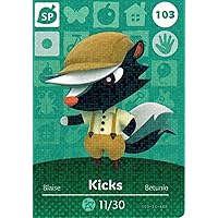Nintendo Animal Crossing Happy Home Designer Amiibo Card Kicks 103/200 USA Version