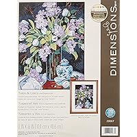 Dimensions Needlecrafts Needlepoint, Tulips and Lilacs