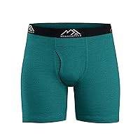 Merino.tech Merino Wool Underwear Mens - 100% Merino Boxer Wool Briefs Base Layer for Men (Medium, 120 Aqua - 1 Pack)