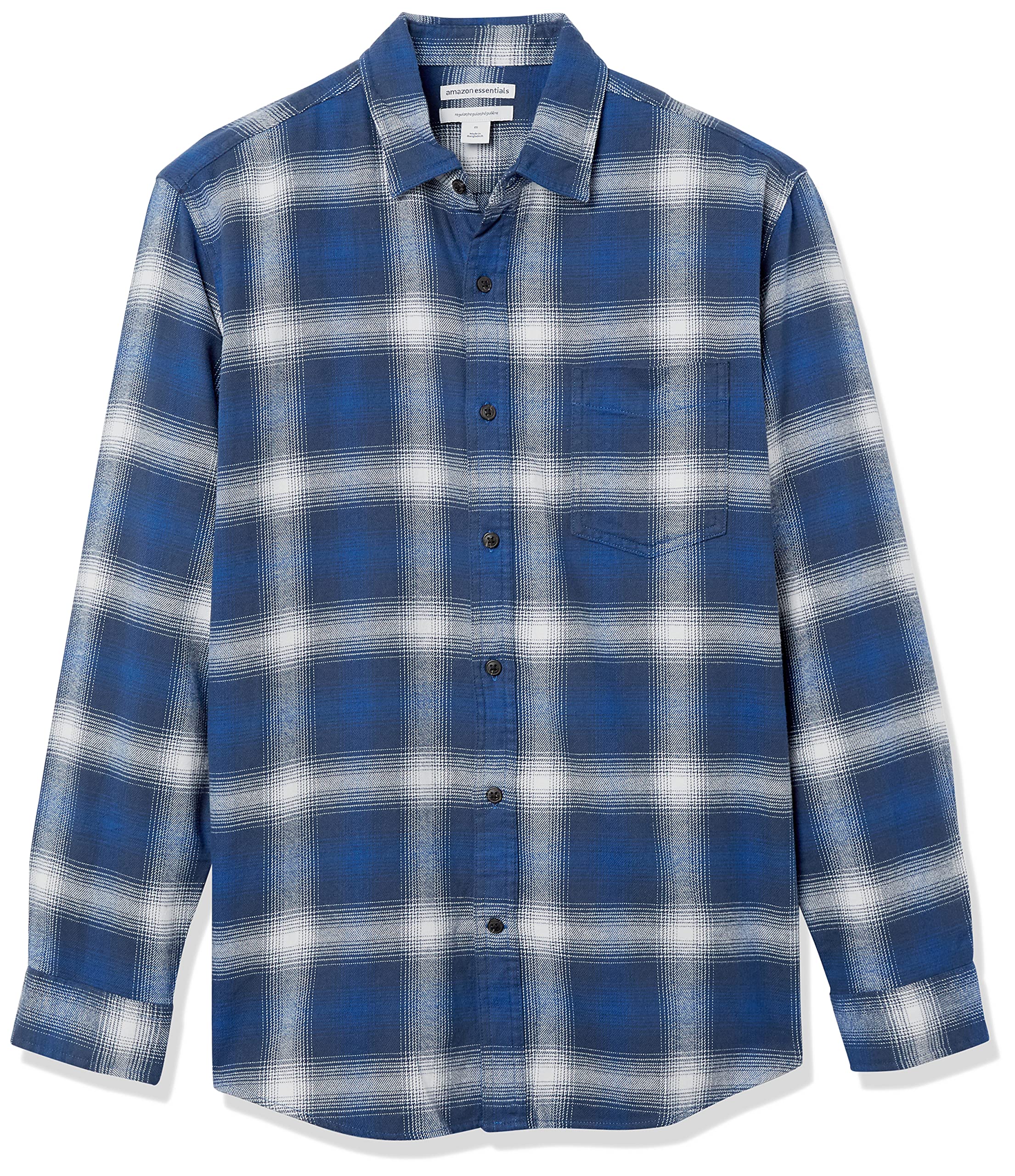 Amazon Essentials Men's Long-Sleeve Flannel Shirt (Available in Big & Tall)