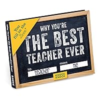 Knock Knock Why You're the Best Teacher Ever Fill in the Love Book Fill-in-the-Blank Gift Journal, 4.5 x 3.25-inches