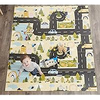 Regalo Play Mat, Foldable & Reversible, Waterproof, Bonus Kit, Includes Travel Case with Carry Strap , blue , X-Large (Pack of 1)